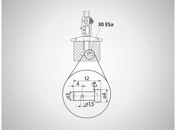 Mahr 4125611 30ESa målespiss 