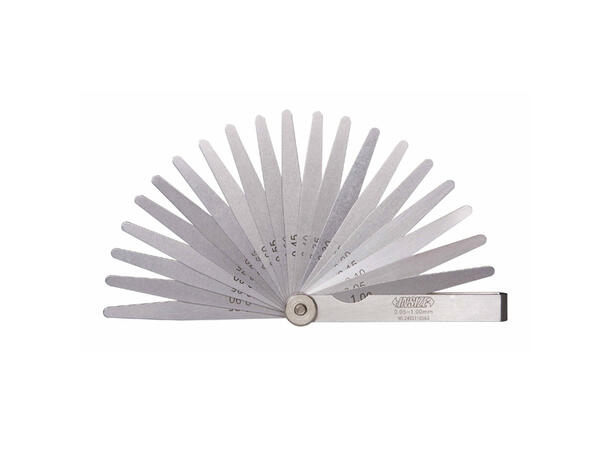 Insize 4602-28 bladsøker 0,05-1,00 mm Sett av 28 blader L= 100 mm 