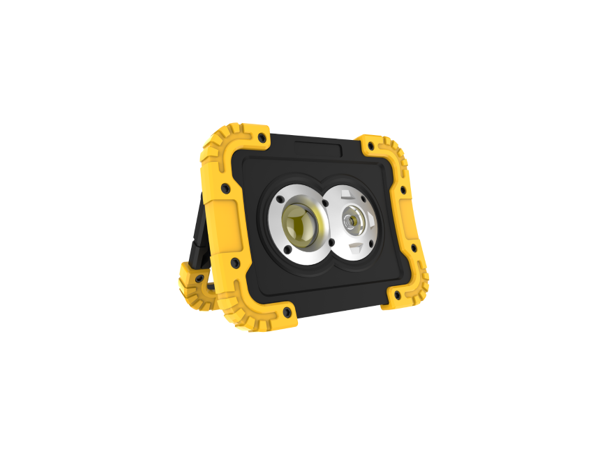 10W COB LED arbeidslampe  m/fokus 800 Lumen oppladbar 