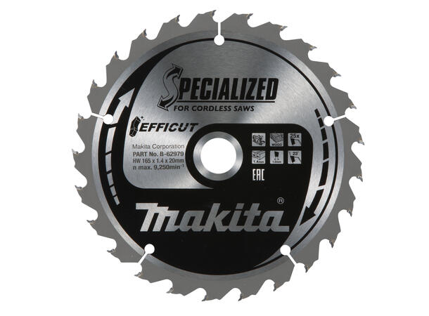 MAKITA SIRKELSAGBLAD EFFICUT FOR TREVERK 