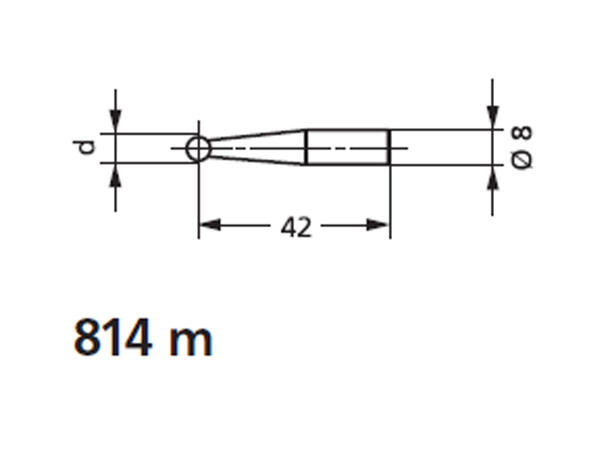Mahr 4426512 Spherical probe 4 mm 814m for høydemåler 814N 