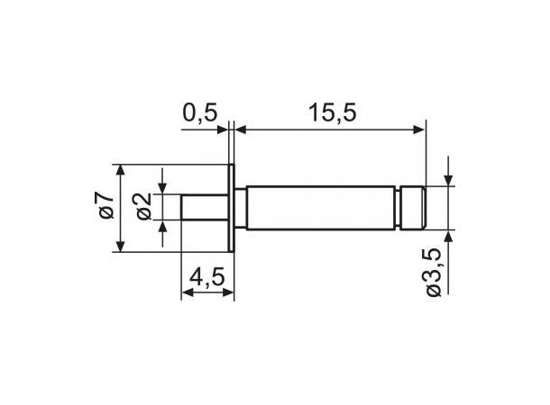 Mahr 4151795 40Ea Målespiss med redusert For mikrometer 40EWR-V/40 EWRi-V 