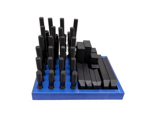 Diesella 50 332 520 Spennjernsett M18x20 T-spor 20mm, M18 gjenger - sett 58 deler 