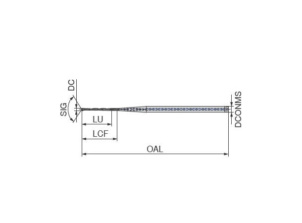 Ceratizit WTX-MICRO.1,40.R.30D.IK.HA DPX SOLID CARBIDE HELICAL DEEP HOLE DRILL 