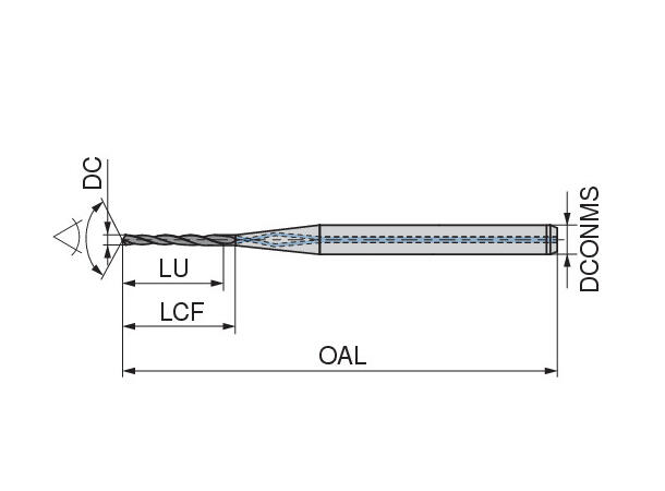 Ceratizit WTX-MICRO.2,60.R.25D.IK.HA DPX SOLID CARBIDE HELICAL DEEP HOLE DRILL 