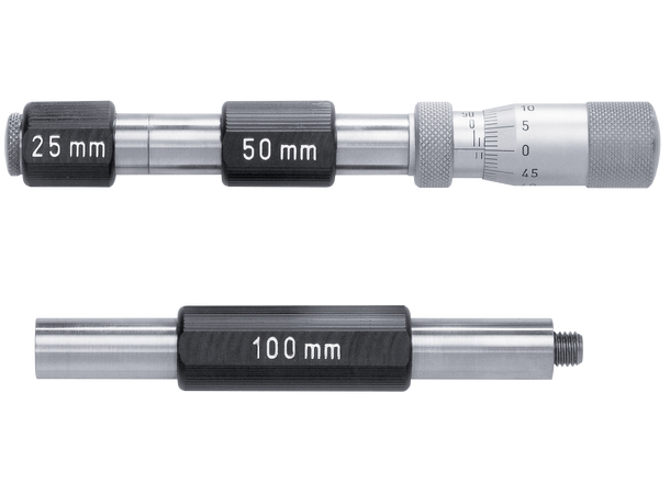 HTG 8731 Stavmikrometersett 50-650 mm Carbide anvils 2 punkt, i Etui 