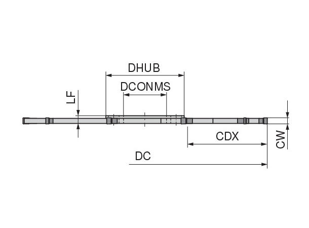 Ceratizit ASLOT.125.R.10.22.DC-SX2 MAXIMILL SLITTING CUTTER 