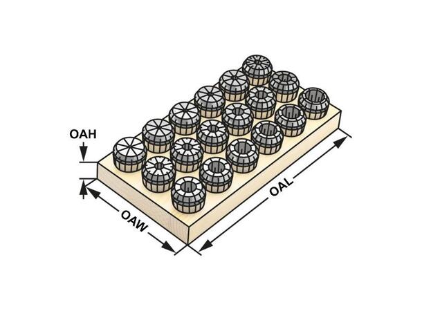 Kemmler 428EA ER20 tett hylsesett 11 hylser 3,0 mm - 13,0 mm 