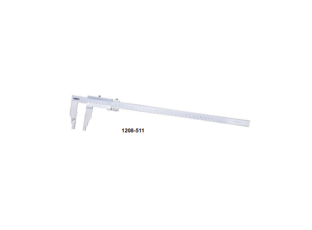 Insize 1208-2024  skyvelære 2000 mm M/finjustering, uten knivegger, analogt 